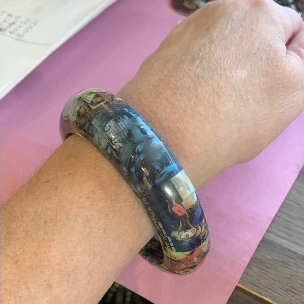Colorful Graphic Bangle Bracelet - Picture 8 of 8